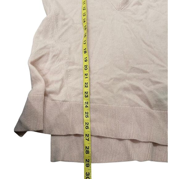Rag & Bone Ace Women's V-Neck 100% Cashmere Sweater Pink Blush, size S - Picture 5 of 10